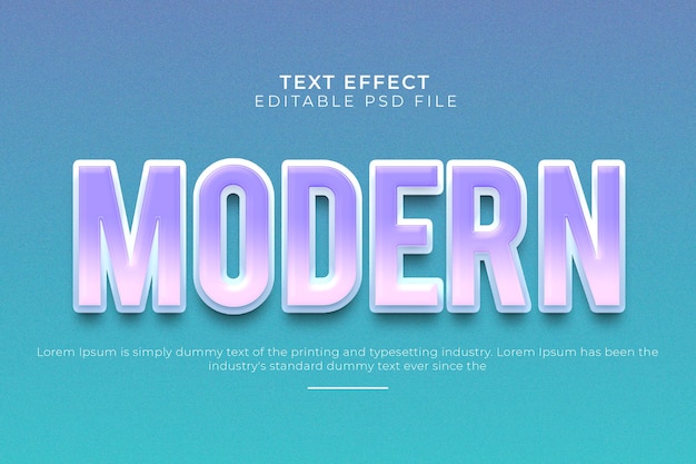 3d editable text effect