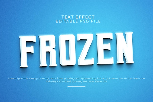 3d editable text effect