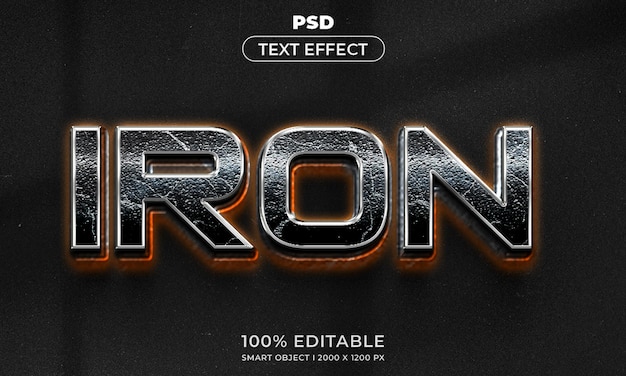 3d editable text and logo effect style mockup with dark abstract background