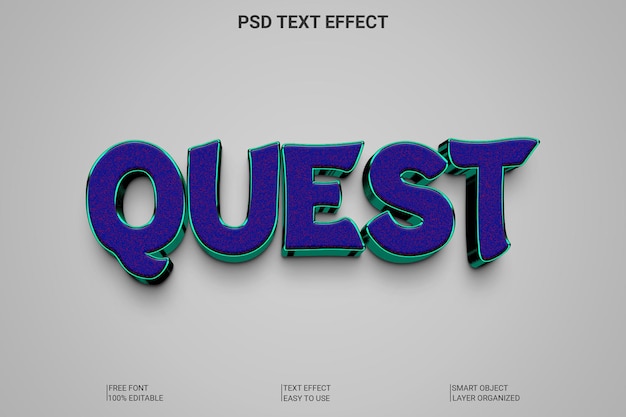 3d editable text style effect