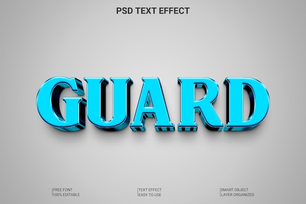 3d editable text style effect