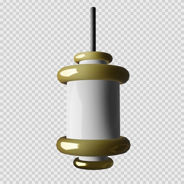 3d elegant decoration lamp rendering concept