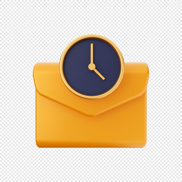 3d email mail message envelop icon illustration