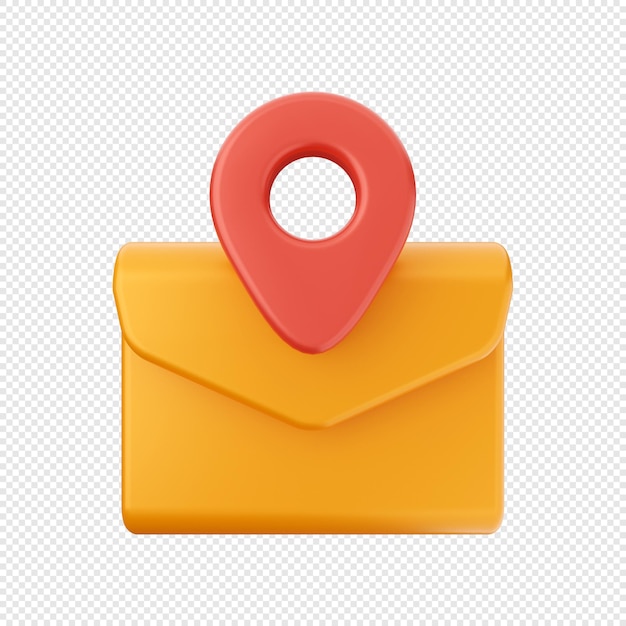 3d email mail message envelop icon illustration