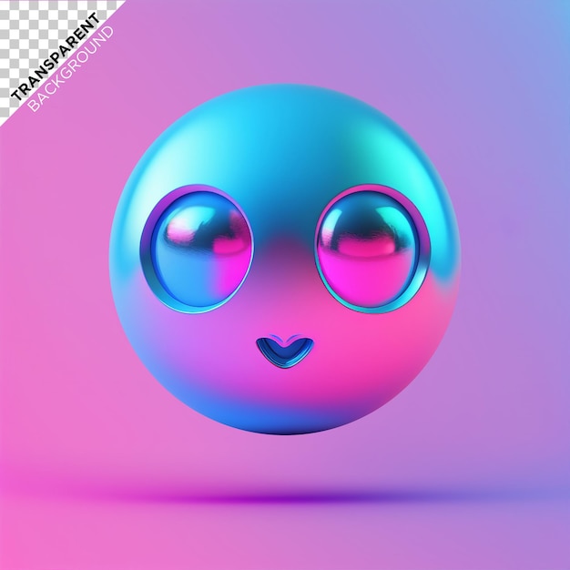 3d emoji holographic render