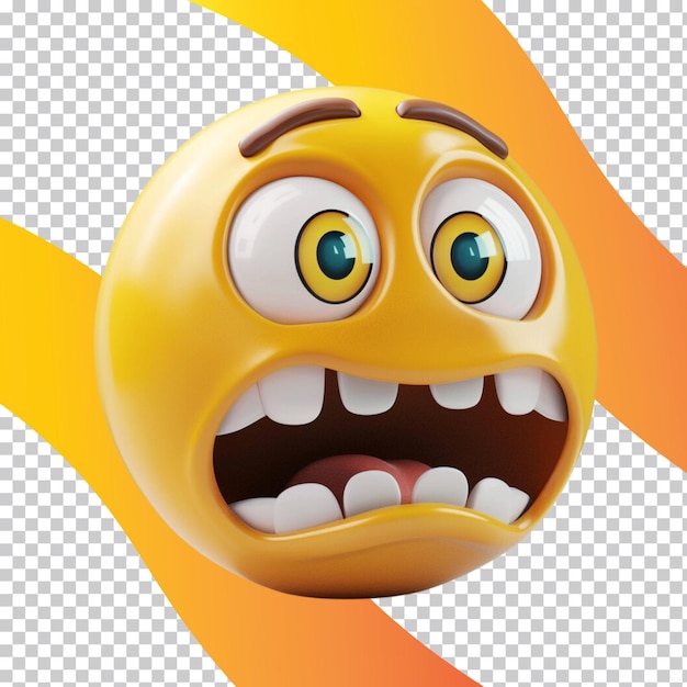 3D emoji isolated on transparent background