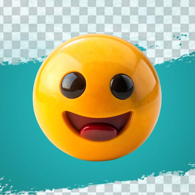 3d emoji with excited smile