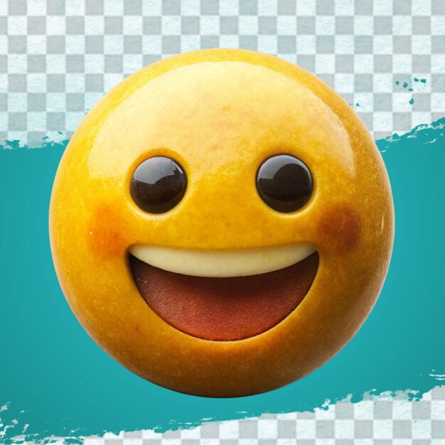 3d emoji with excited smile