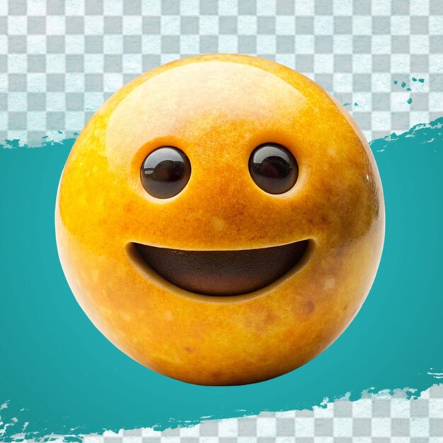 3d emoji with excited smile