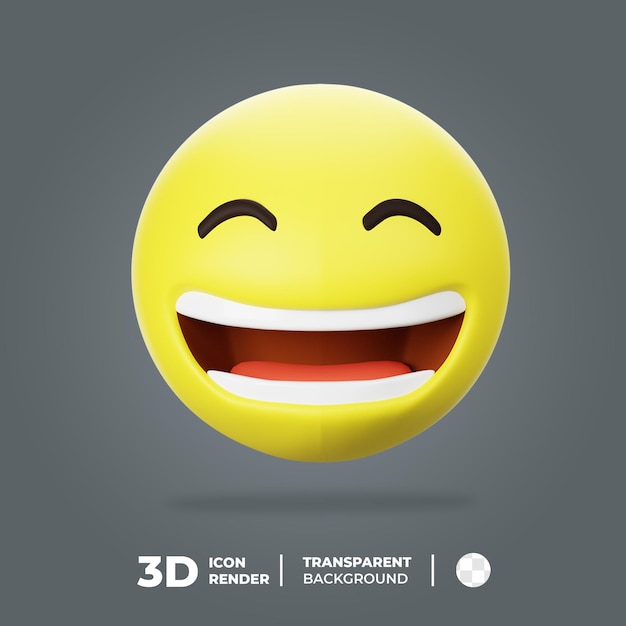 3D Emoticon happy