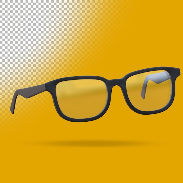 3d eyeglasses. Three dimensional render illustration.