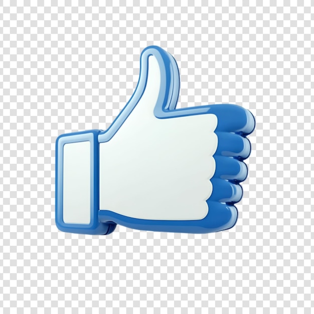 PSD 3d facebook like icon