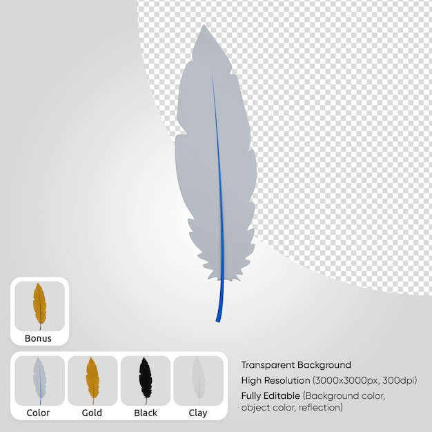 PSD 3d feather