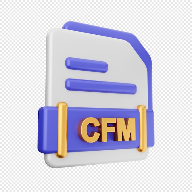 PSD 3d file format icon illustration render