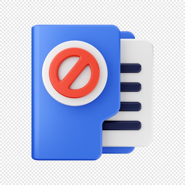 3D Folder Icon Illustration