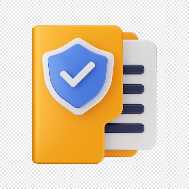 3D Folder Icon Illustration