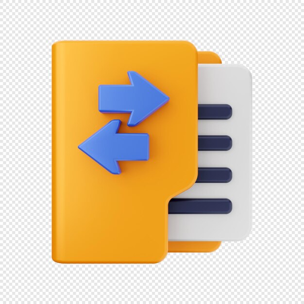 3D Folder Icon Illustration