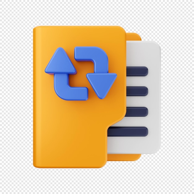 3D Folder Icon Illustration