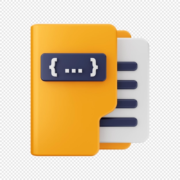 3D Folder Icon Illustration