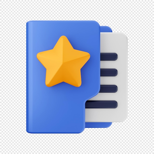 3D Folder Icon Illustration