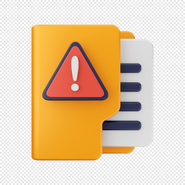 3D Folder Icon Illustration