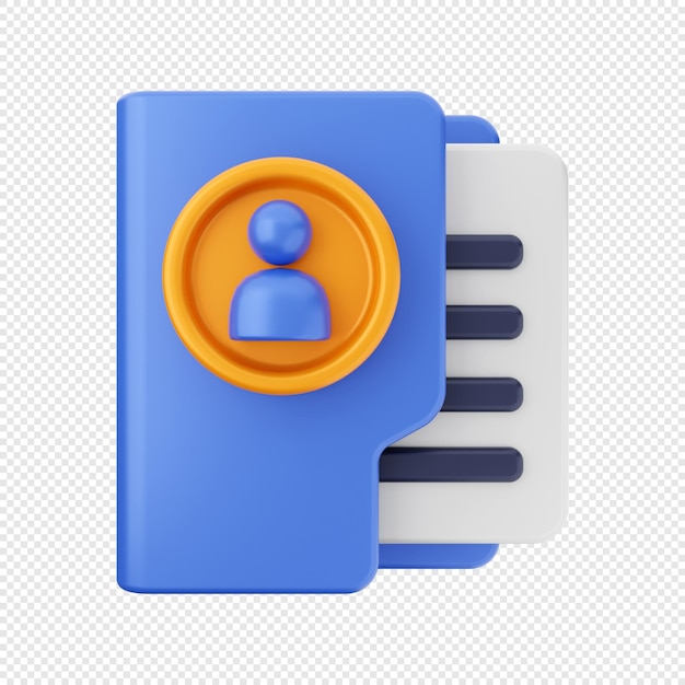 3D Folder Icon Illustration