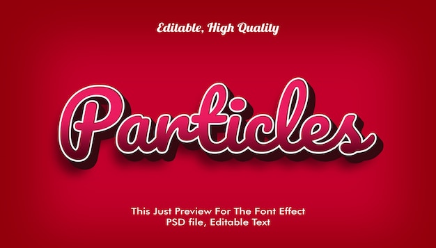 3D font effect mockup