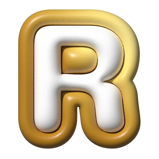 PSD 3d font gold 2 r