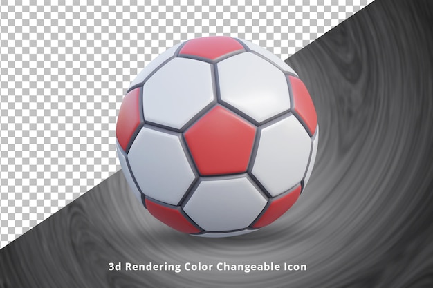 3d football icon or 3d realistic football icon or 3d sports match football