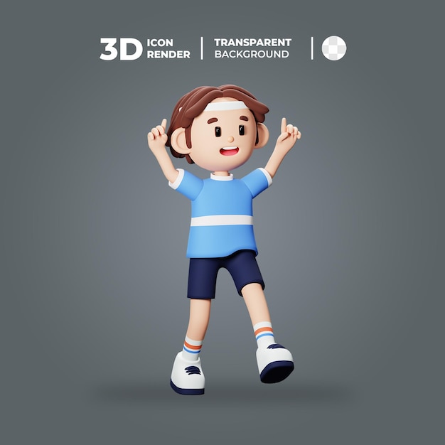 3D Football Player Celebration