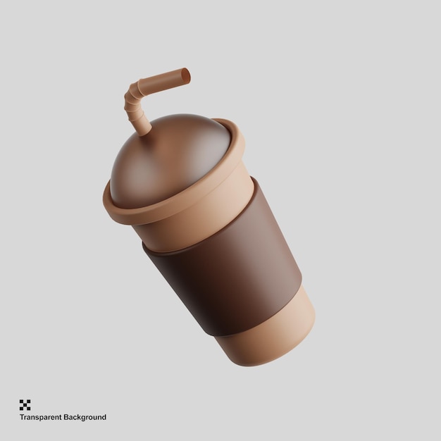 PSD 3d frappe drink