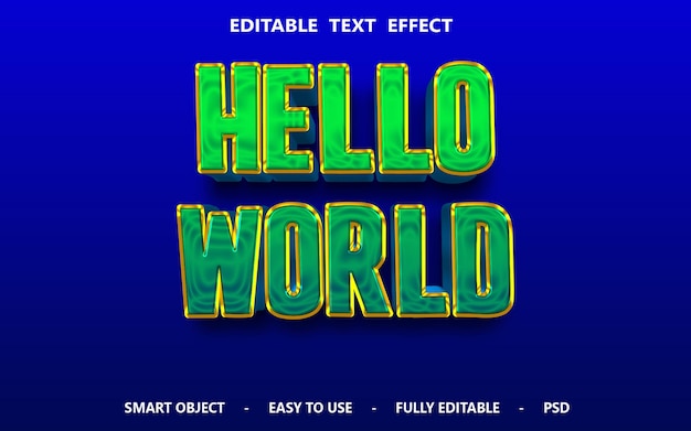 3d Fully Editable Text Effect