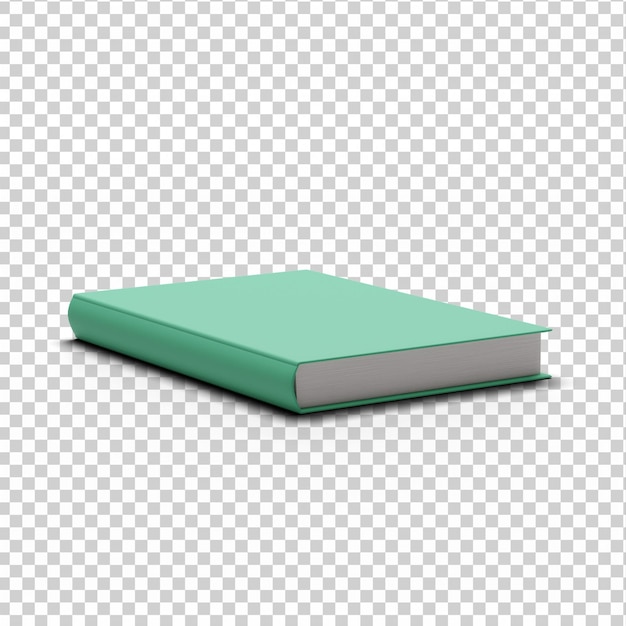 3D fully isolated book