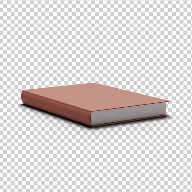 3D fully isolated book