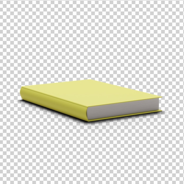 3D fully isolated book