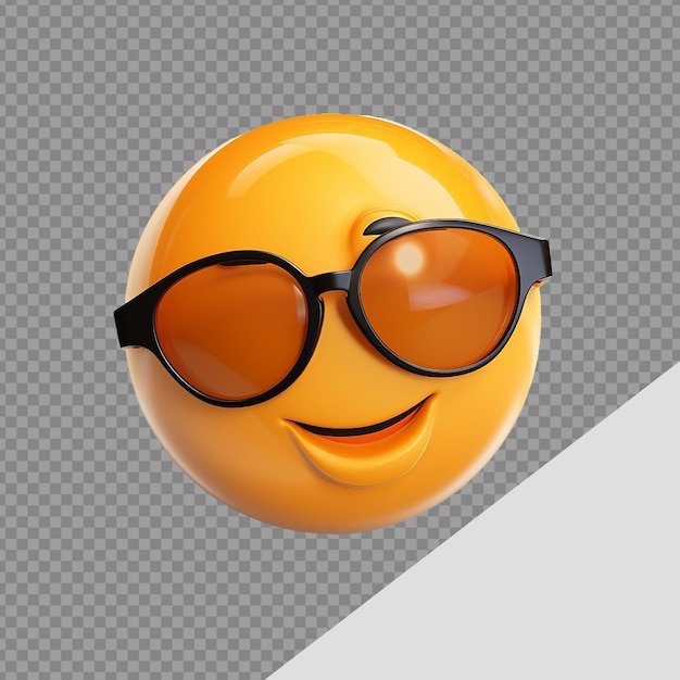 3d funny Emoji png isolated on transparent background