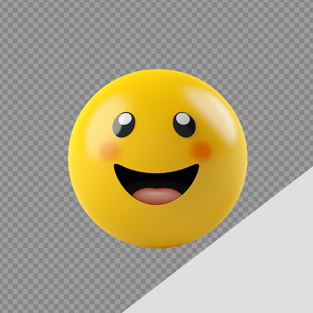 3d funny Emoji png isolated on transparent background