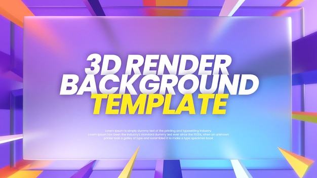 3D Geometric Abstract Background