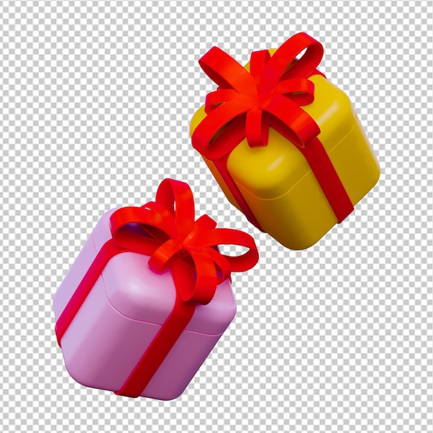 3D gift box icon