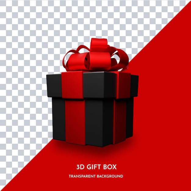 3d gift box render