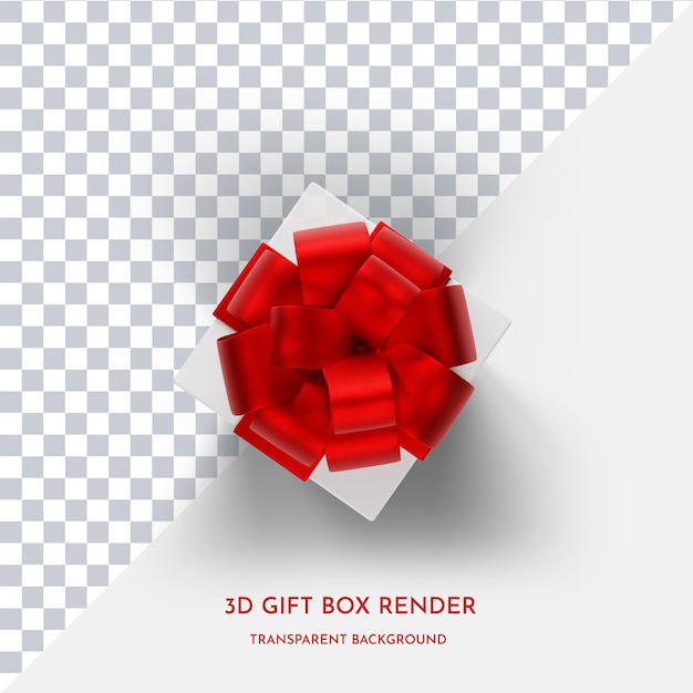 3d gift box render