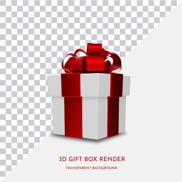 3d gift box render