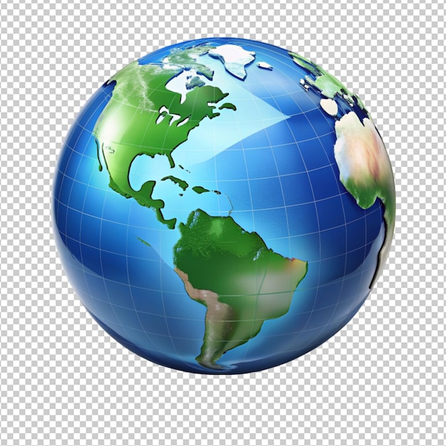 PSD 3d globe earth icon