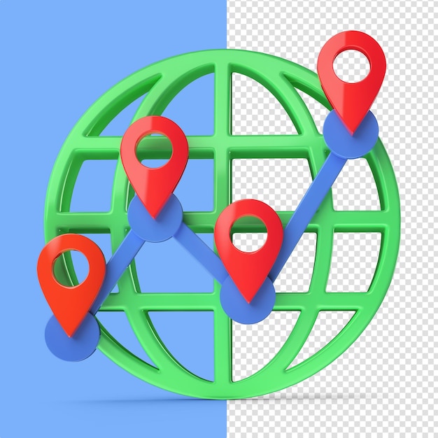 3D GLOBE LOCATION IN