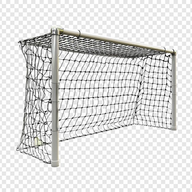 PSD 3d goal net isolated on transparent background