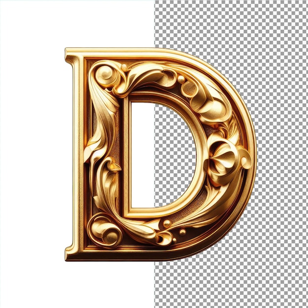 3D Gold Charm