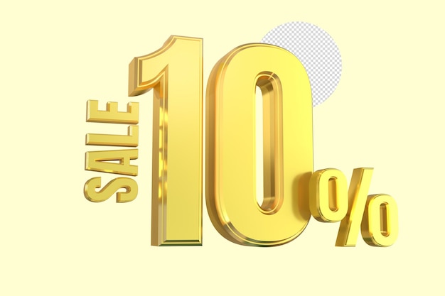 3d gold text sale