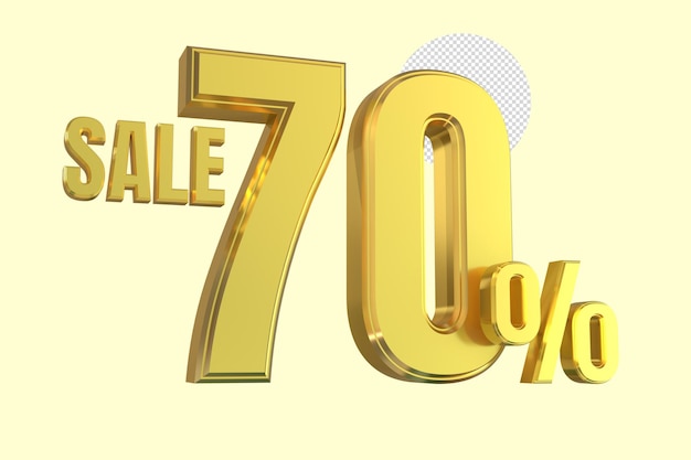 3d gold text sale