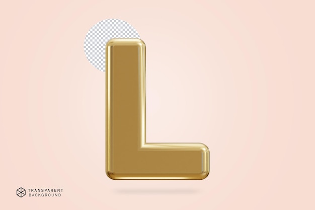 3d golden alphabet text effect