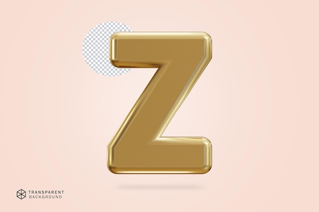 3d golden alphabet text effect